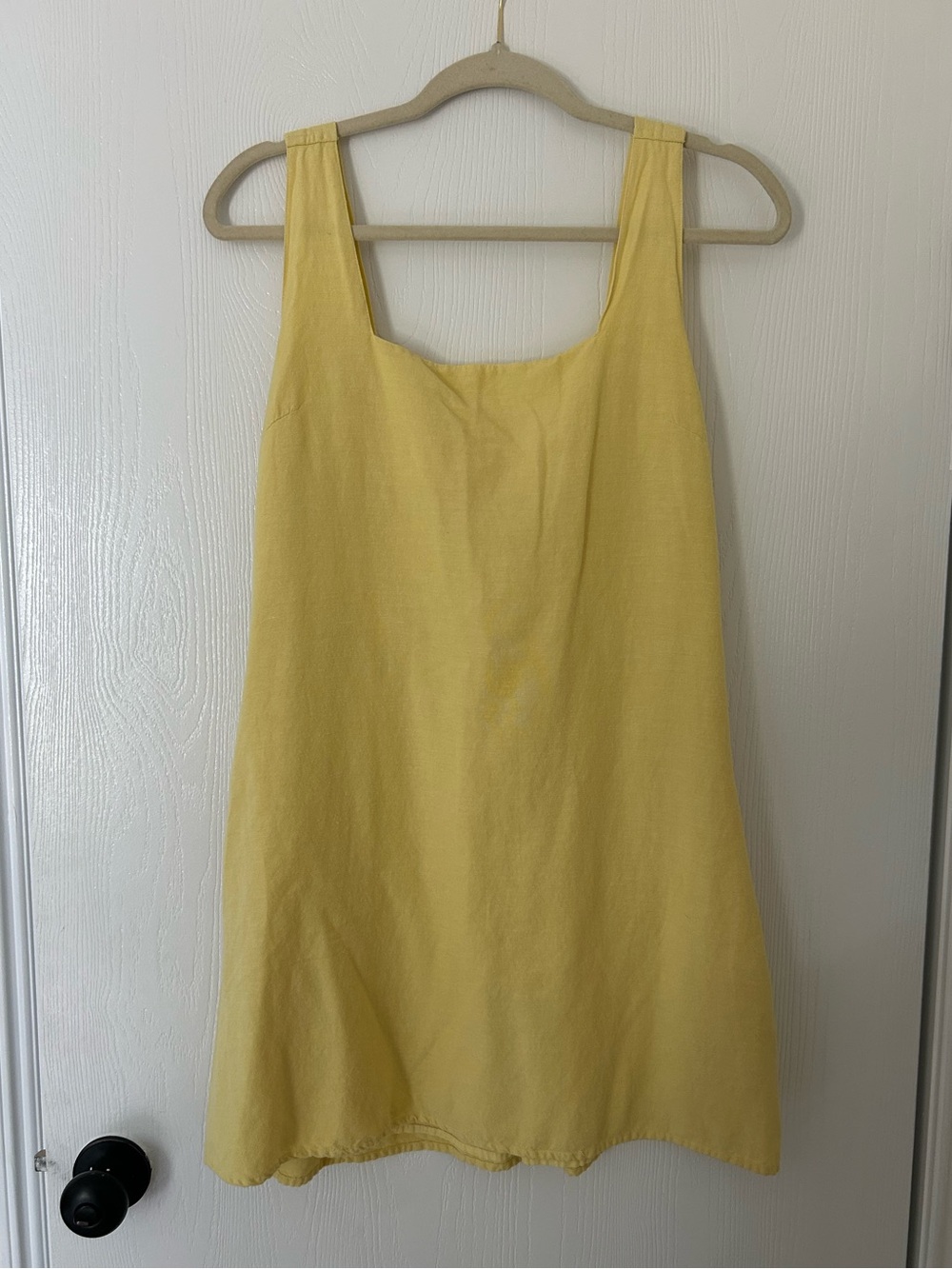 Yellow mini dress
